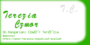 terezia czmor business card